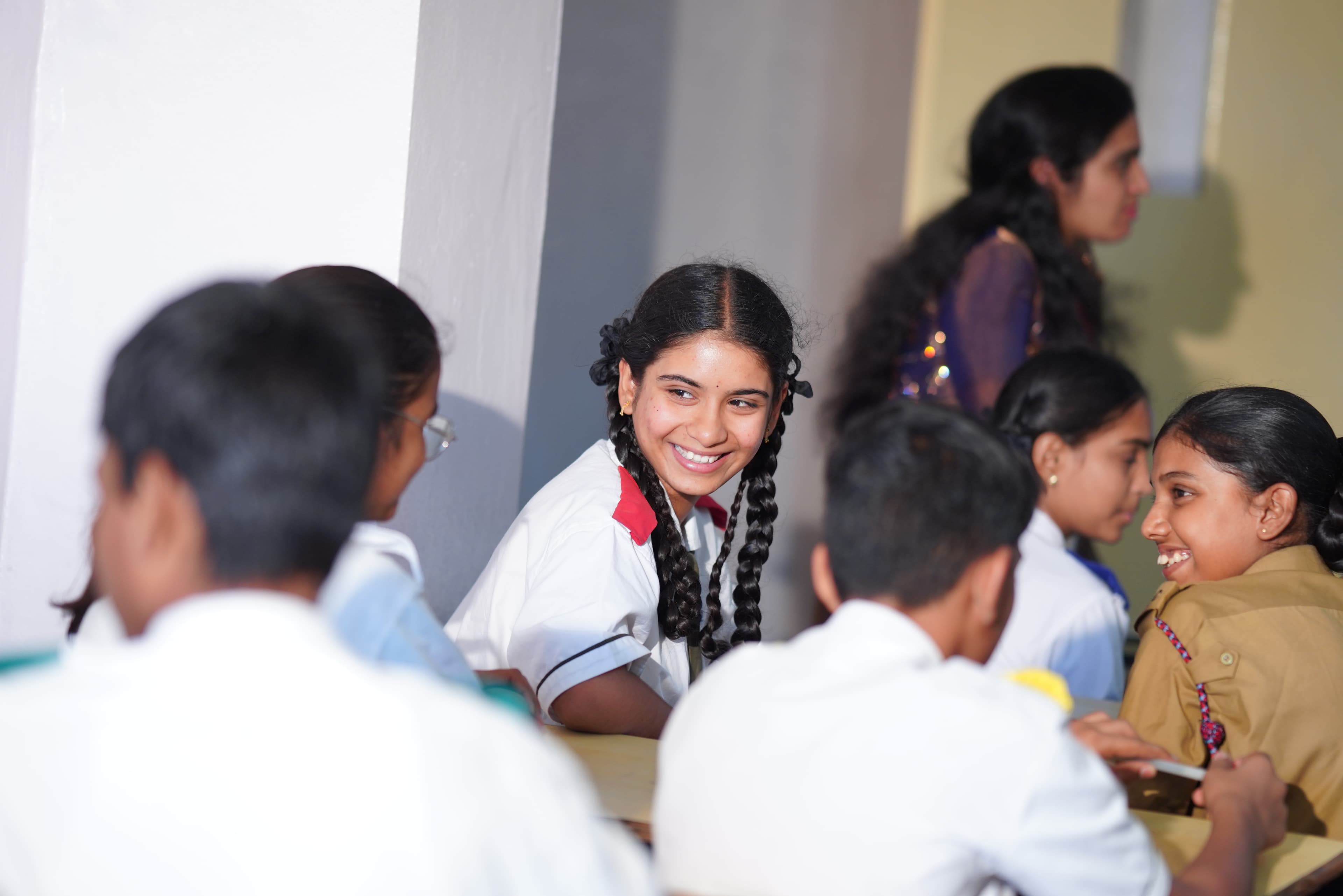 Students on campus