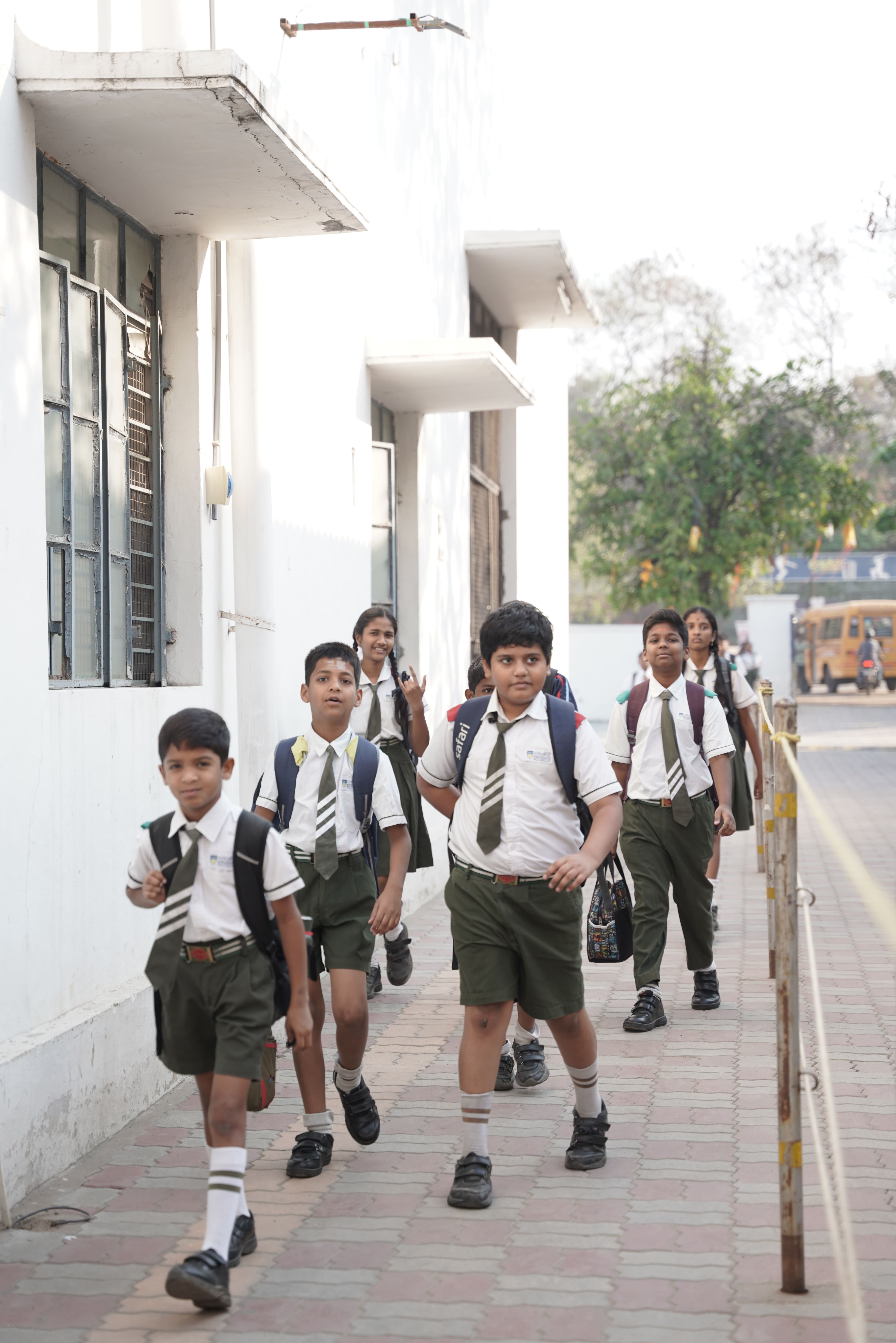 Students on campus